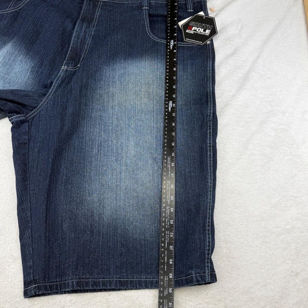 NEW Y2K Southpole Authentic Denim Red Tab Shorts Mens 48 Baggy Streetwear NWT - Picture 15 of 16
